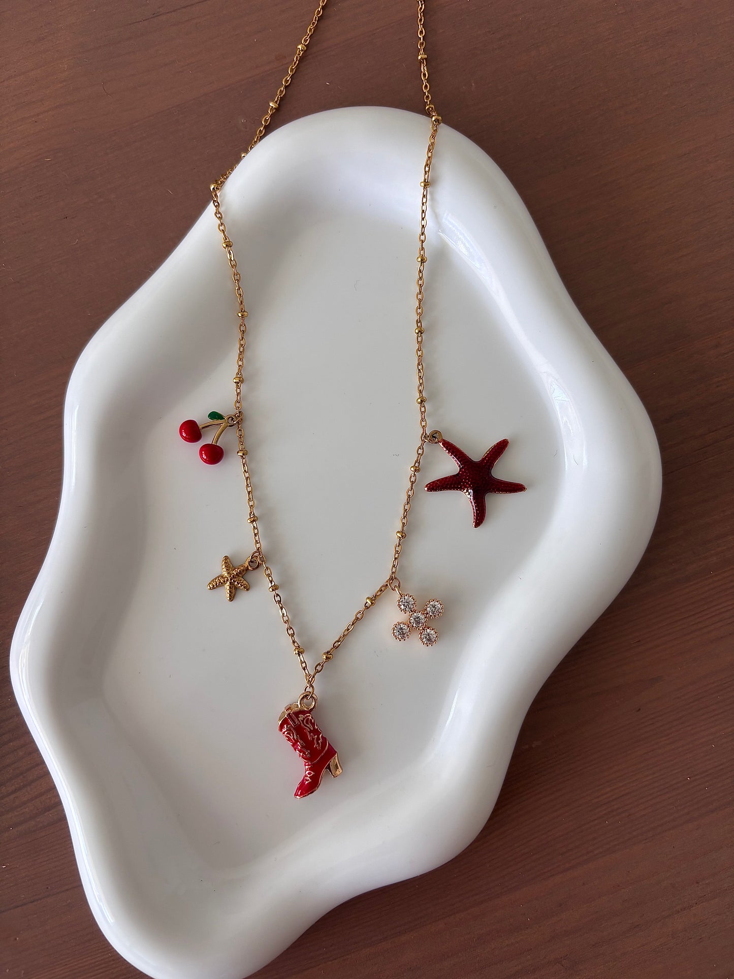 Collier Rouge D'or
