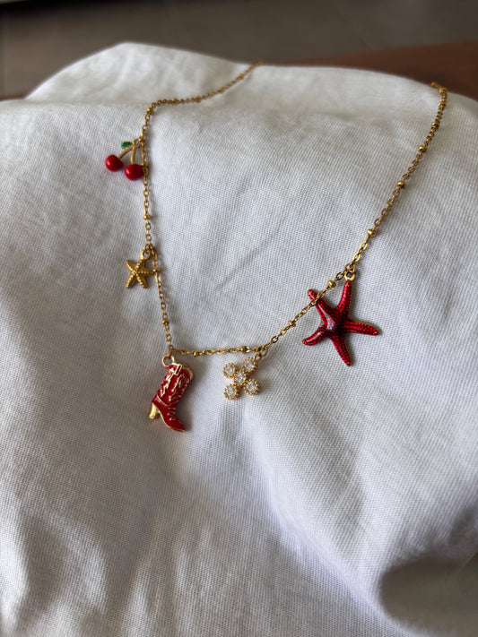 Collier Rouge D'or
